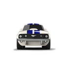 Racing Car Ford Mustang Ivoorwit