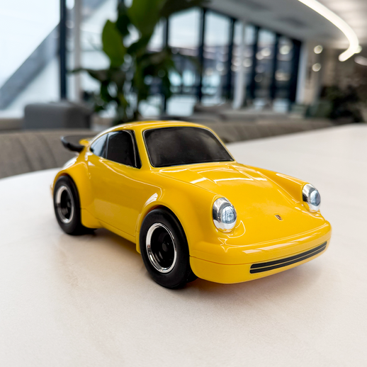 Racing Car Porsche 911 Yellow