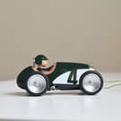 Petite voiture jouet Racing Car Verte vue de côté