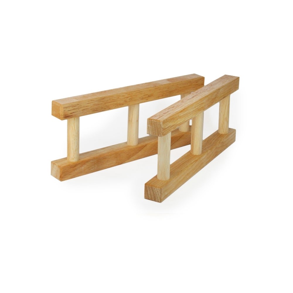 Escaleras de madera (juego de 2)