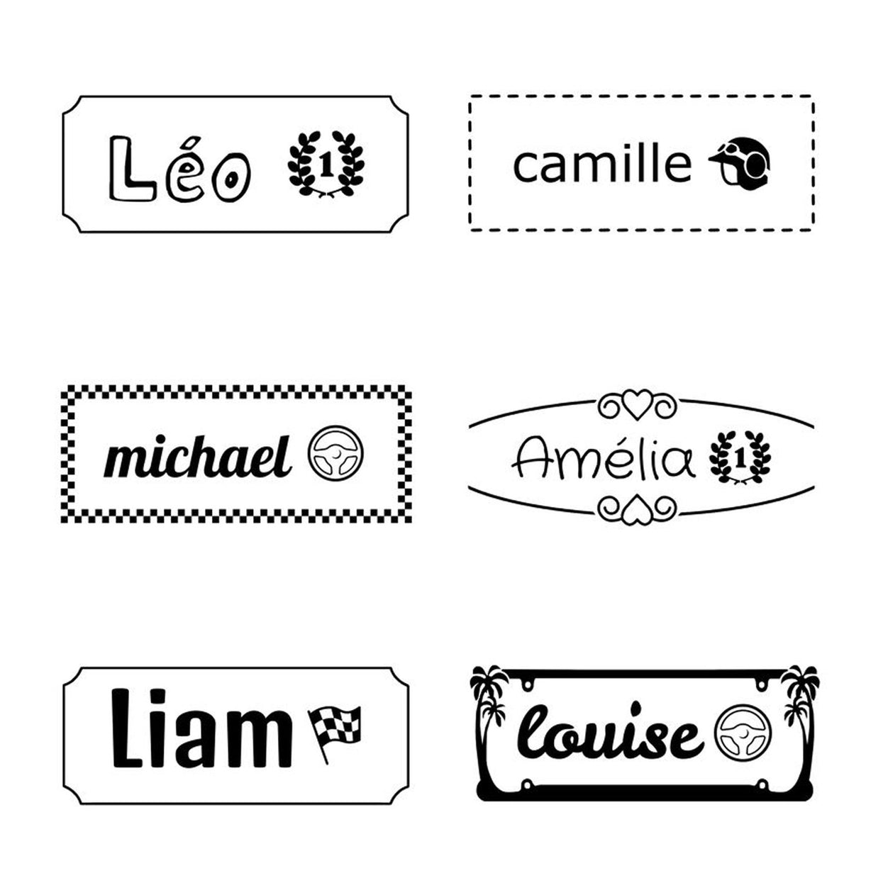 Sticker personnalisé - fond transparent