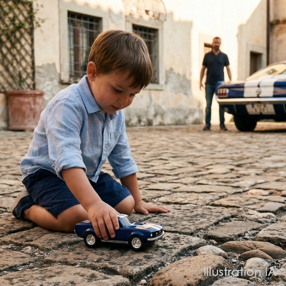 Racing Car Ford Mustang Azul