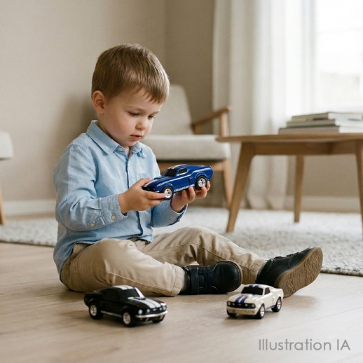 Racing Car Ford Mustang Ivory White