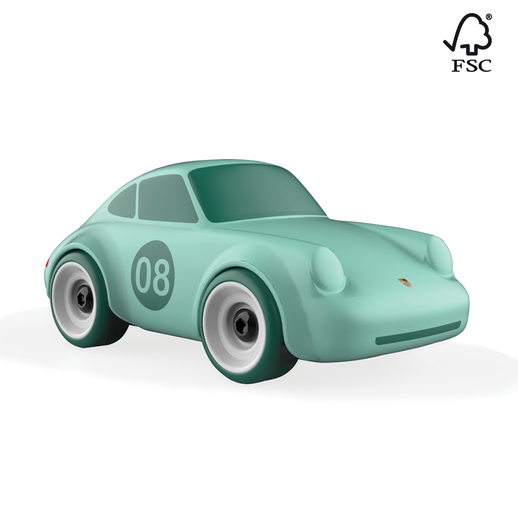 Voiture en bois FSC Porsche 911 Verte