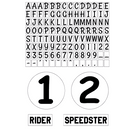 4 planches de 246 stickers (blancs et noirs)