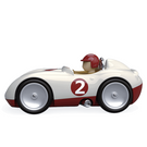 Petite voiture de sport Bolide blanc côté gauche