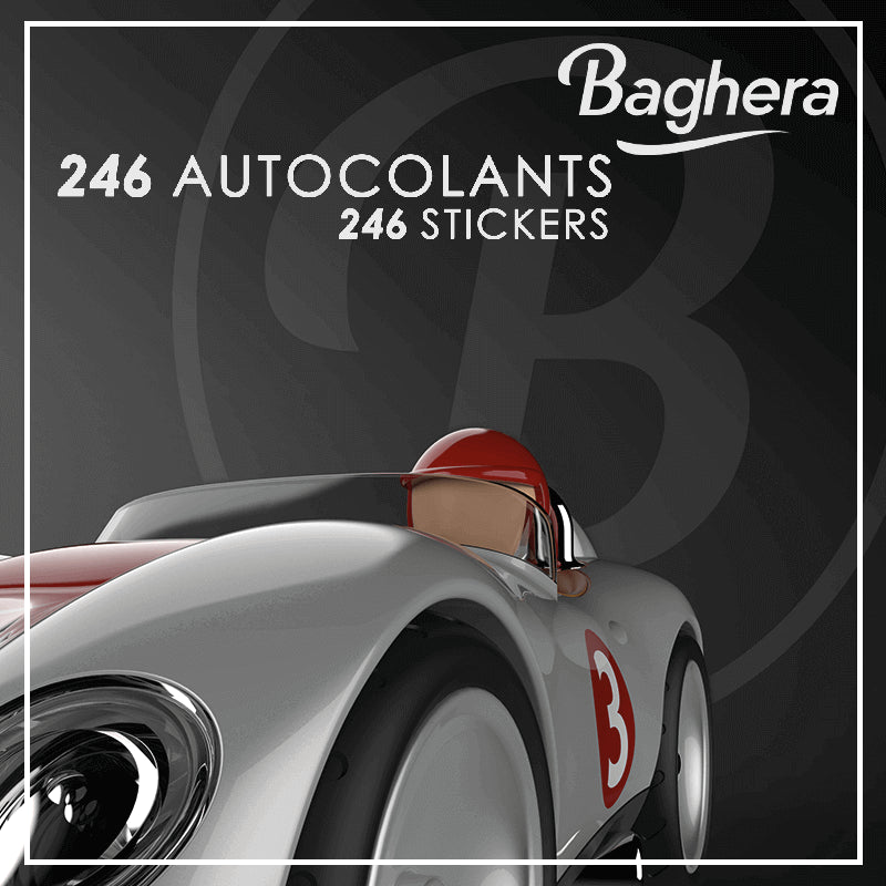 Planches de stickers pour personnaliser porteurs Baghera