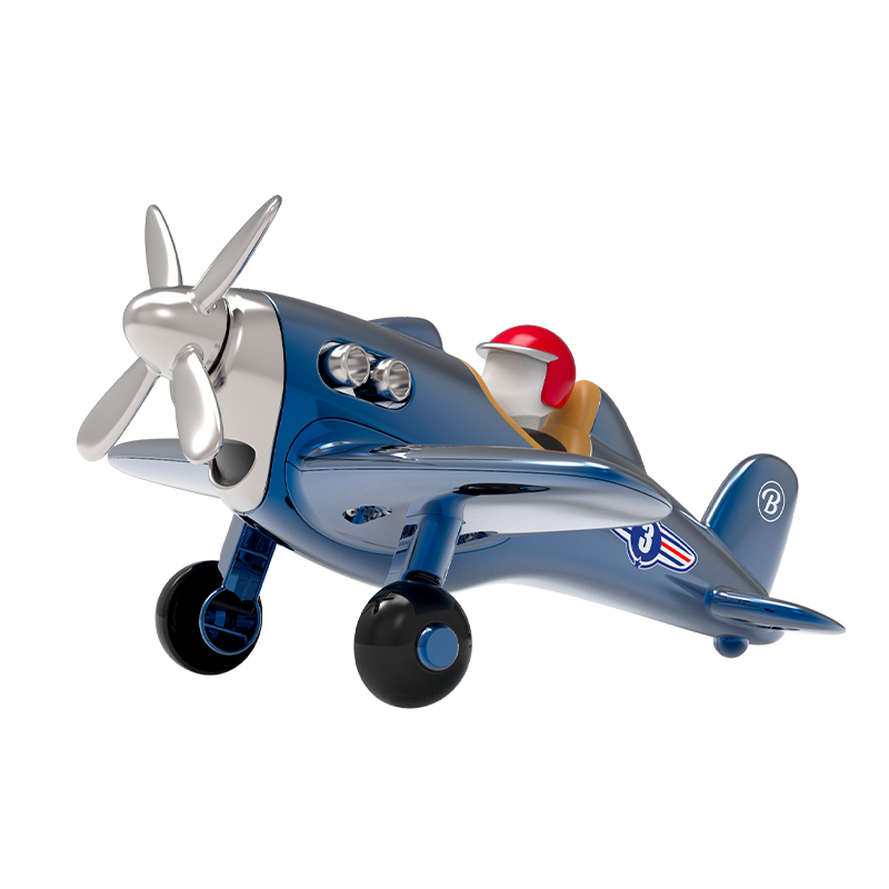 Blue store airplane toy